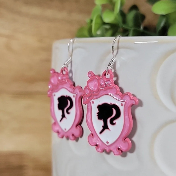 Barbie Yearbook Portrait Drop Earrings, S925 wires - Picture 3 of 8